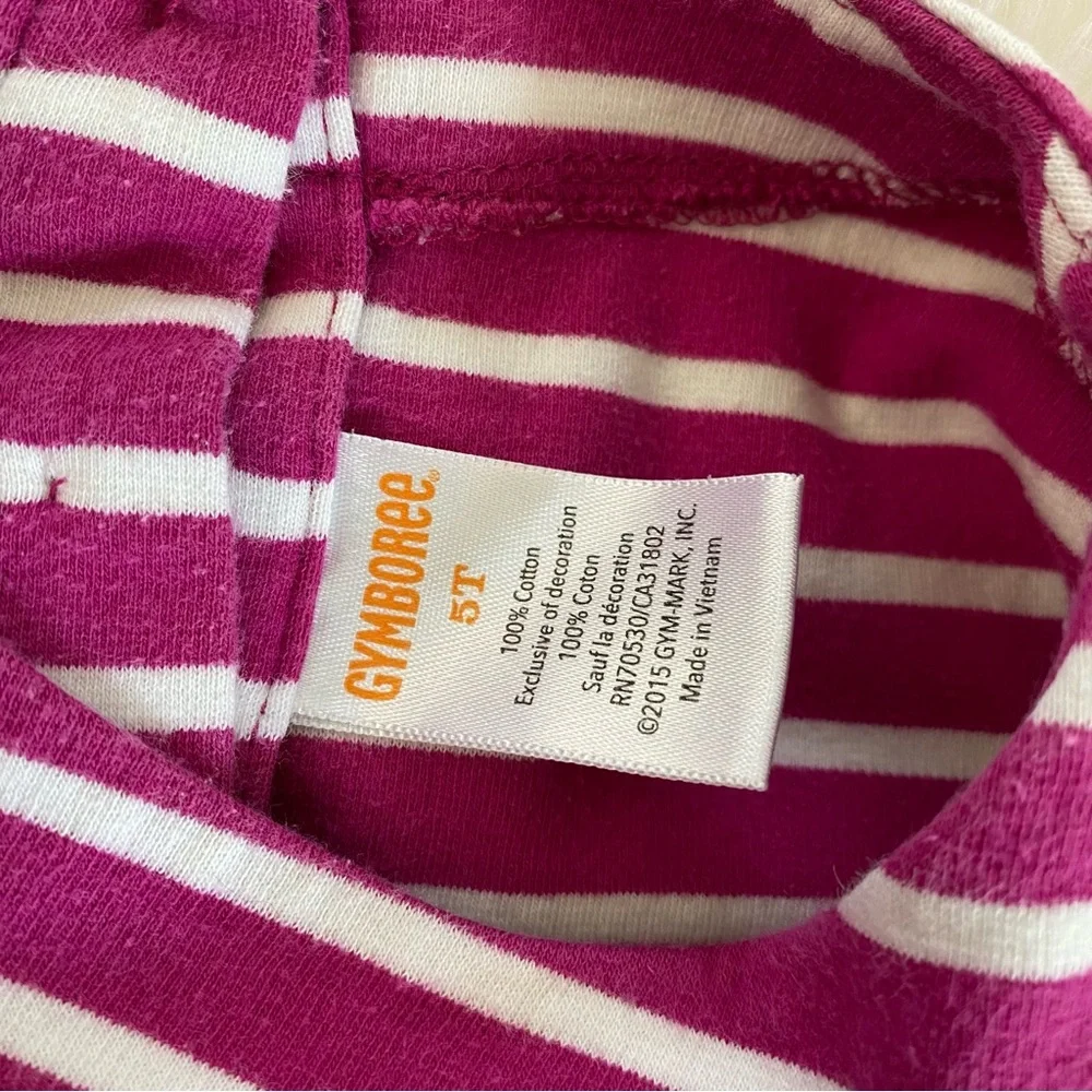 Gymboree Pink and White Sundress Casual 3/4 Sleeve